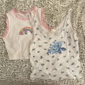 UO floral/graphic tanks